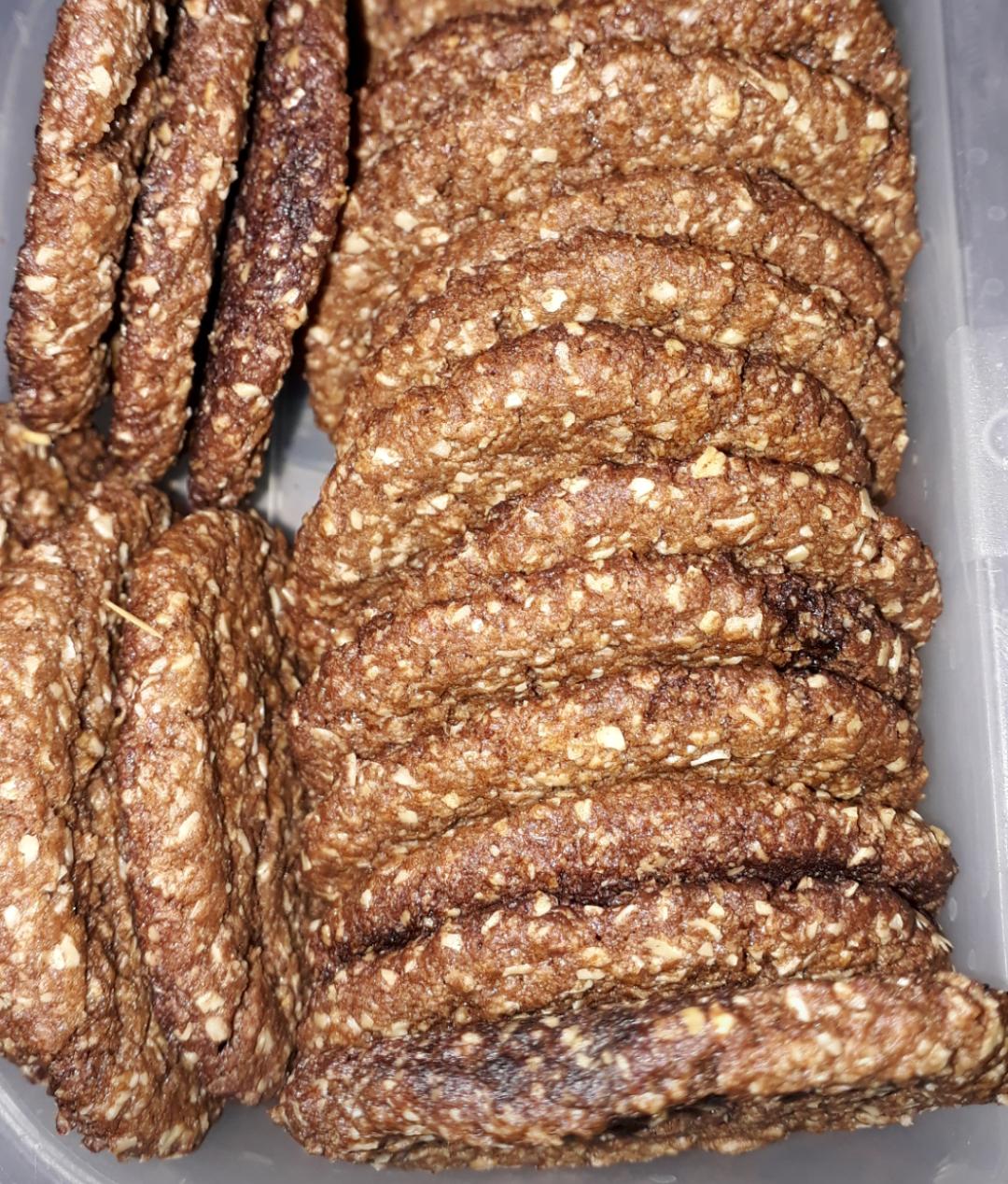 Galletita de avena y algarroba
